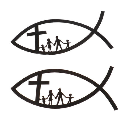 Family Fish Decal Car Sticker