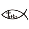 Christian Family Fish Decal Car Sticker