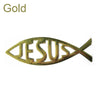 Jesus Fish Symbol 3D Christian Car Sticker