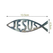 Jesus Fish Symbol 3D Christian Car Sticker