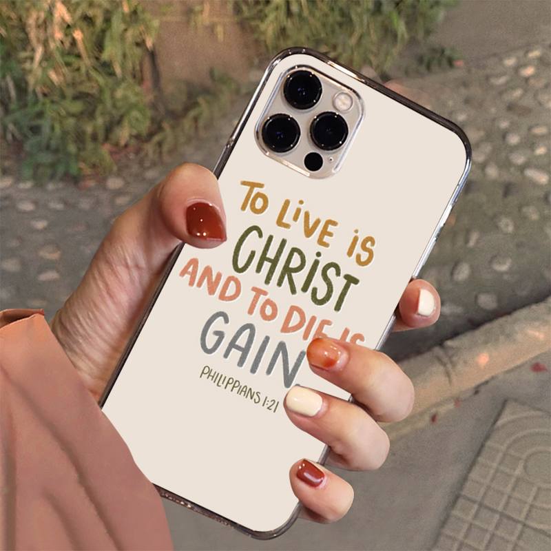 Philippians Bible Verses iPhone Cases