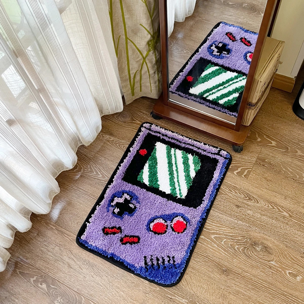 Purple Gameboy Tufted Floor Rug