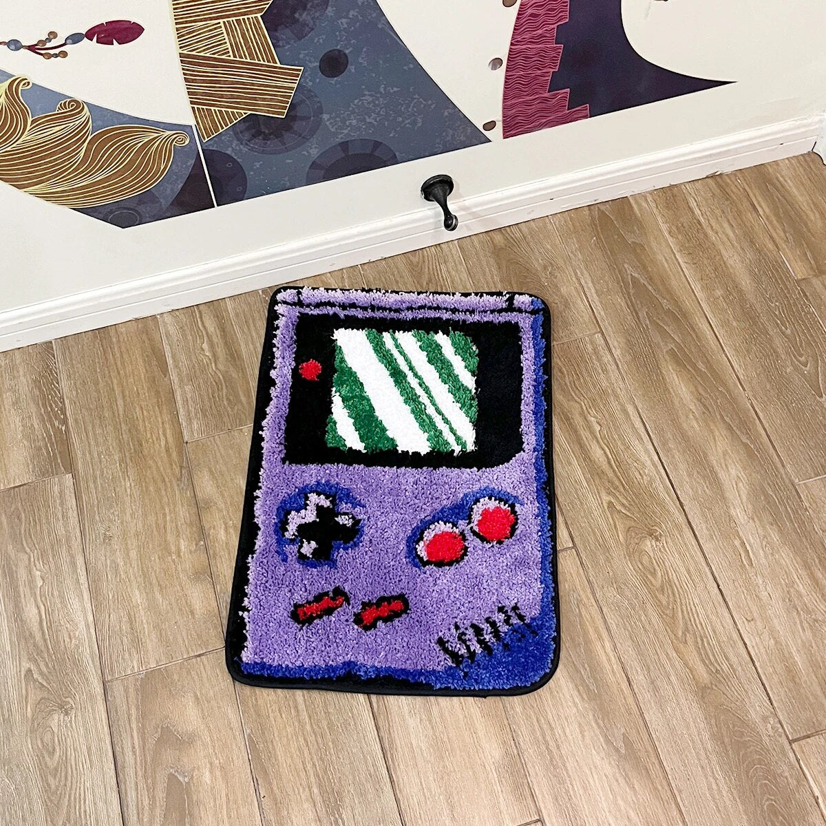 Purple Gameboy Tufted Floor Rug