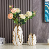 Leaf Gold & Silver Ceramic Vases