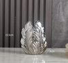 Leaf Gold & Silver Ceramic Vases