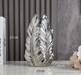 Leaf Gold & Silver Ceramic Vases