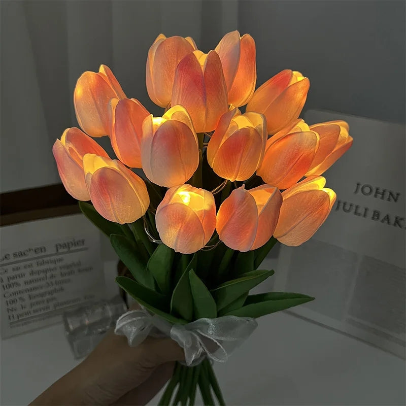 LED Tulip Artificial Flower Bouquet