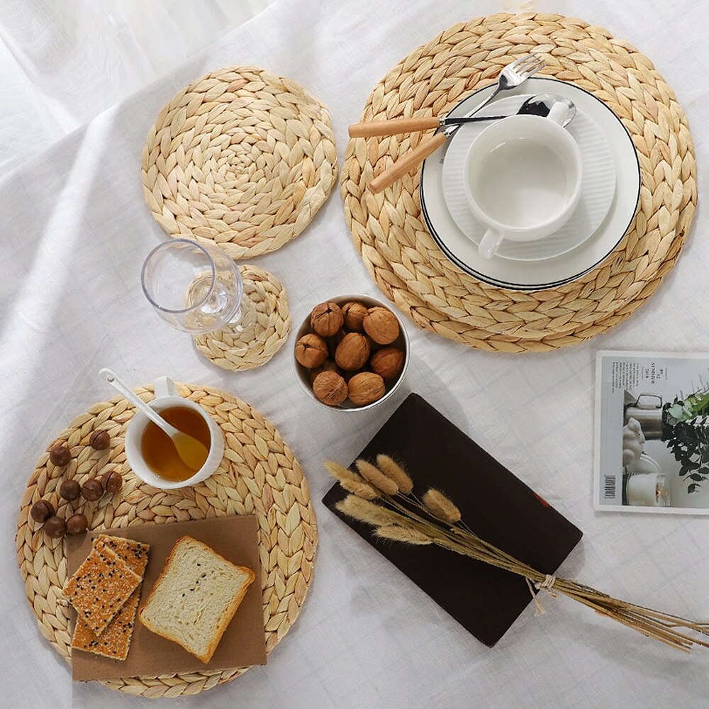 Handmade Straw Woven Placemats