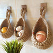 Handwoven Teardrop Wall Hanging Basket