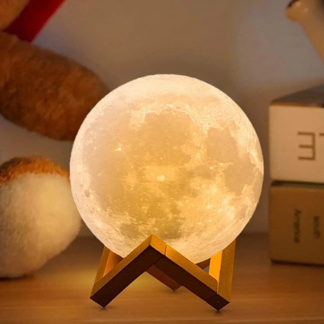 LED 3D Rechargeable Moon Lamp