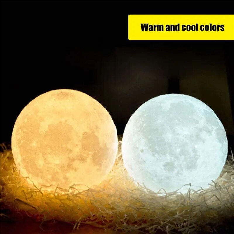 LED 3D Rechargeable Moon Lamp