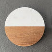 Marble Wood Stitching Coasters