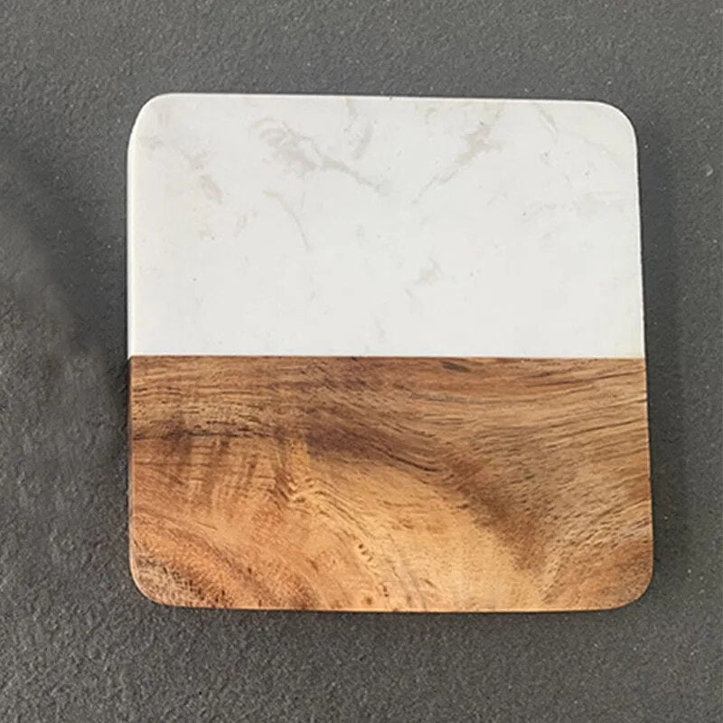 Marble Wood Combined Coasters