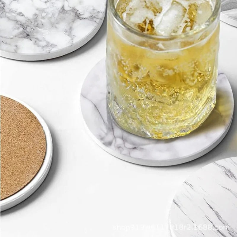 Marble PU Coasters Set of 6