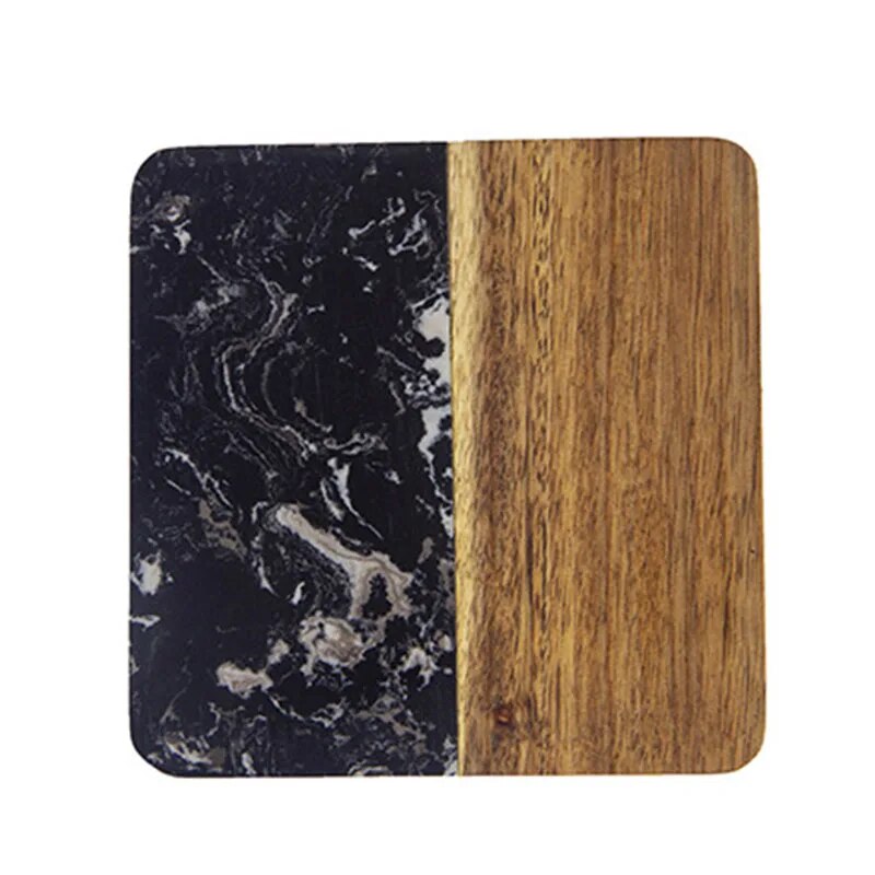 Marble Wood Combined Coasters