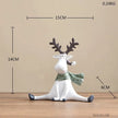 White Winter Reindeer Figurines