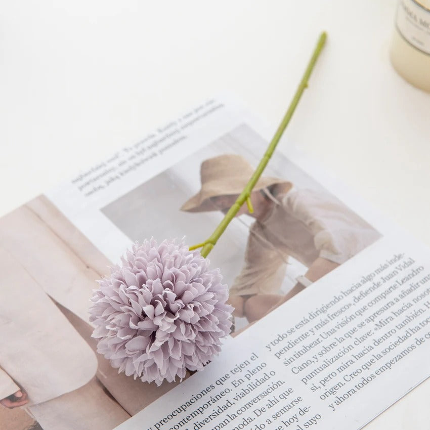 Silk Ball Artificial Chrysanthemum Plant Branches