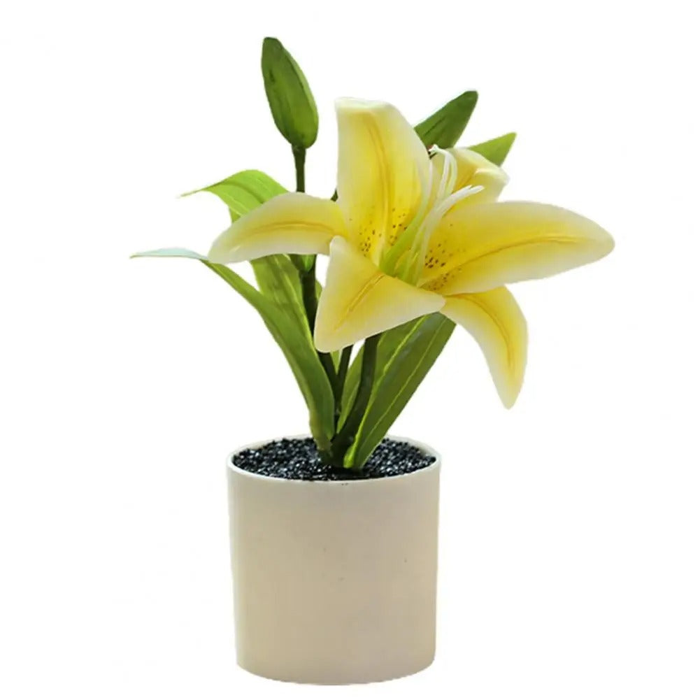 Artificial Potted Lily Plant