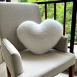 Luxe Heart Faux Fur Cushion