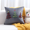 Christmas Tree Embroided Cushion Cover