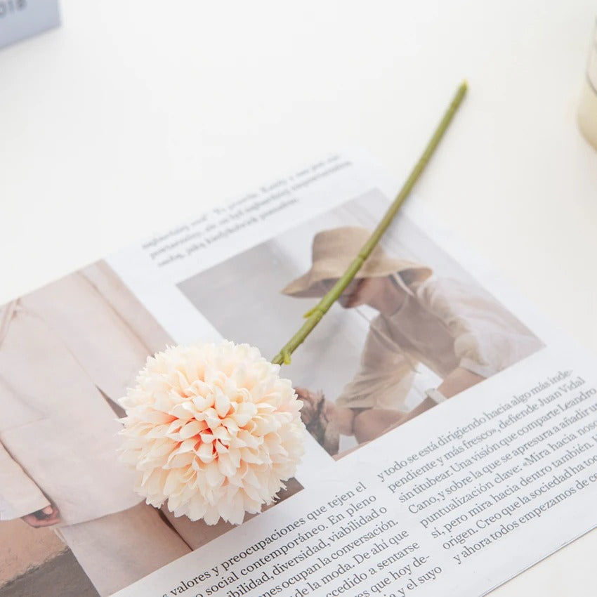 Silk Ball Artificial Chrysanthemum Plant Branches