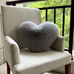 Luxe Heart Faux Fur Cushion