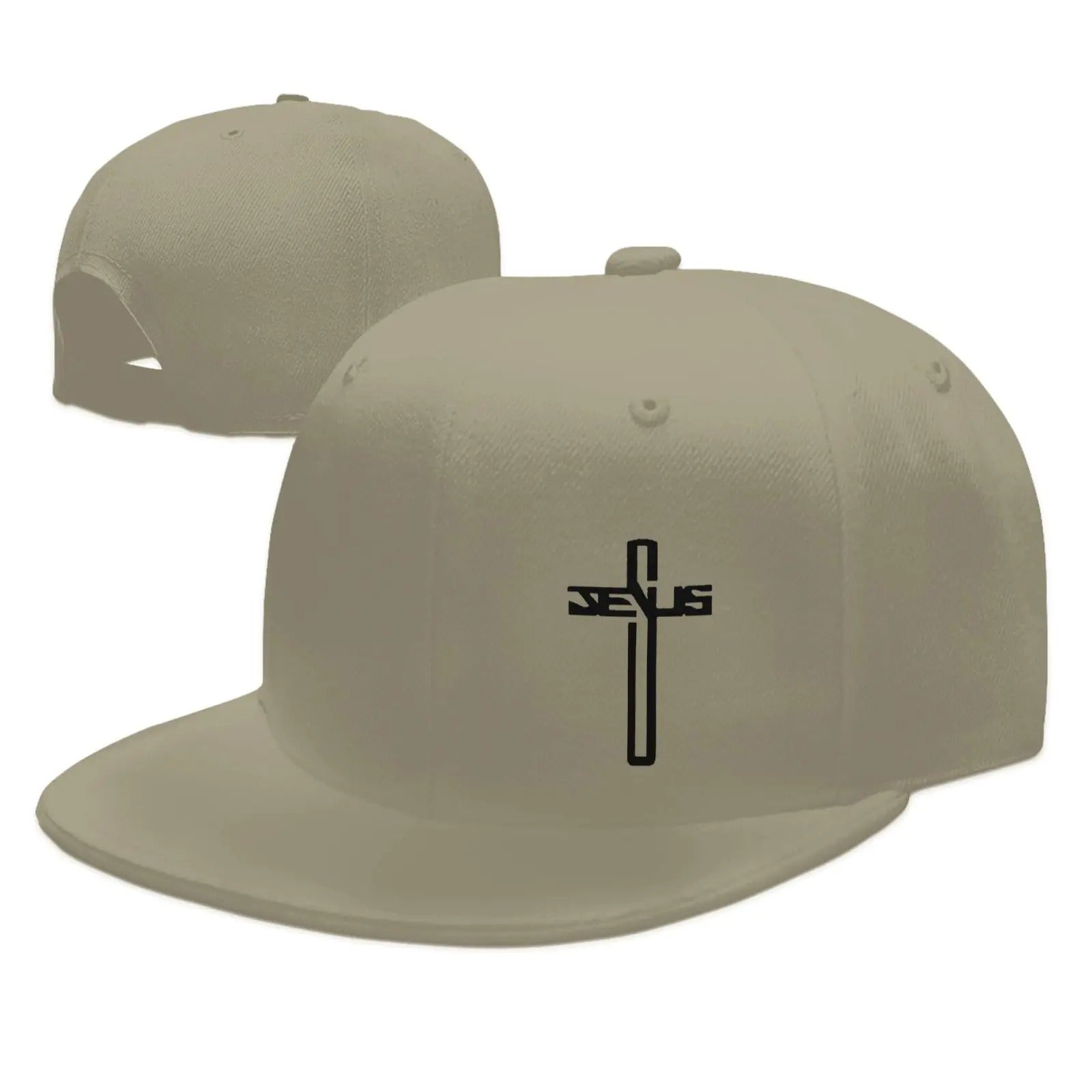 Jesus Embroidered Cross Snapback