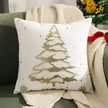 Christmas Tree Embroided Cushion Cover