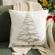 Christmas Tree Embroided Cushion Cover