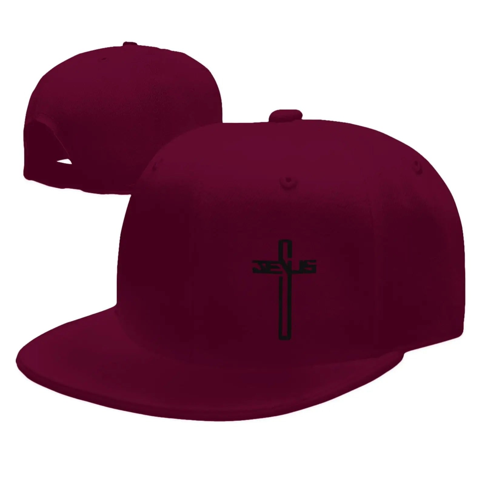 Jesus Embroidered Cross Snapback
