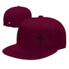 Jesus Embroidered Cross Snapback
