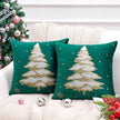 Christmas Tree Embroided Cushion Cover