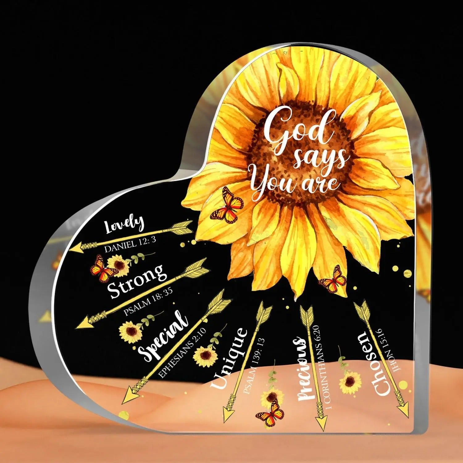 God Says.... Sunflower Plaque