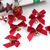 10-Piece Bowknot Bell Christmas Gift Bows