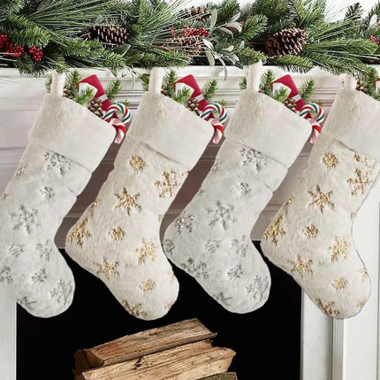 Winter Elegance Snowflake Stocking