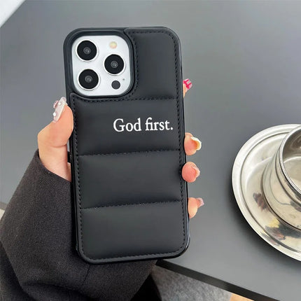 God First Puffer iPhone Case