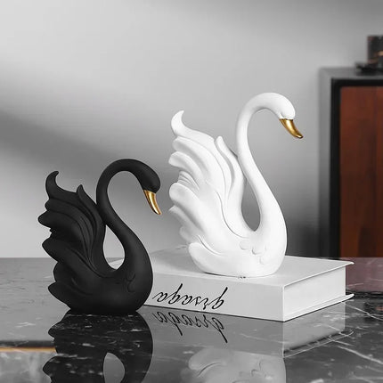 Eternal Grace Swan Duo Sculptures