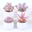 Pink Flocking Artificial Pot Plants