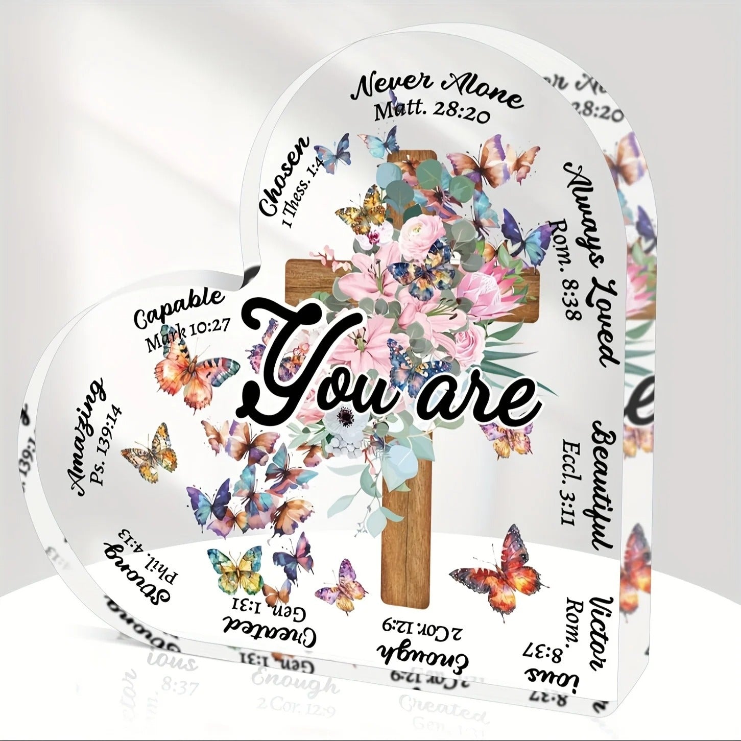 You Are... Cross Acrylic Plaque