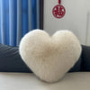 Luxe Heart Faux Fur Cushion