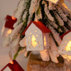 Christmas Wooden House LED String Light Ornaments