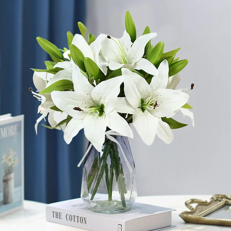 Artificial Lily Flower Bouquet