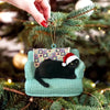 Black Cat Christmas Tree Ornament