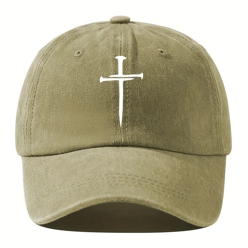Cross Nails Washed Baseball Cap