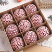 Glossy Christmas Balls Ornaments Set of 9