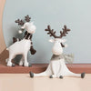 White Winter Reindeer Figurines