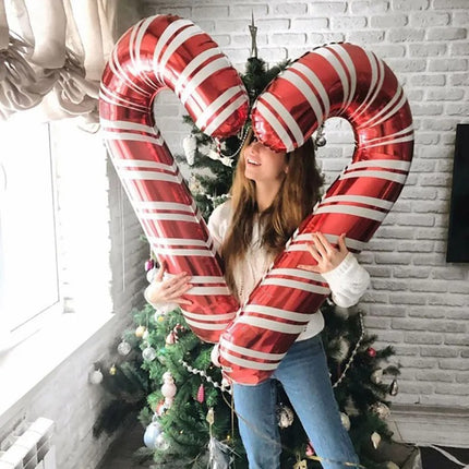 Inflatable Christmas Candy Cane Balloons (Set of 2)