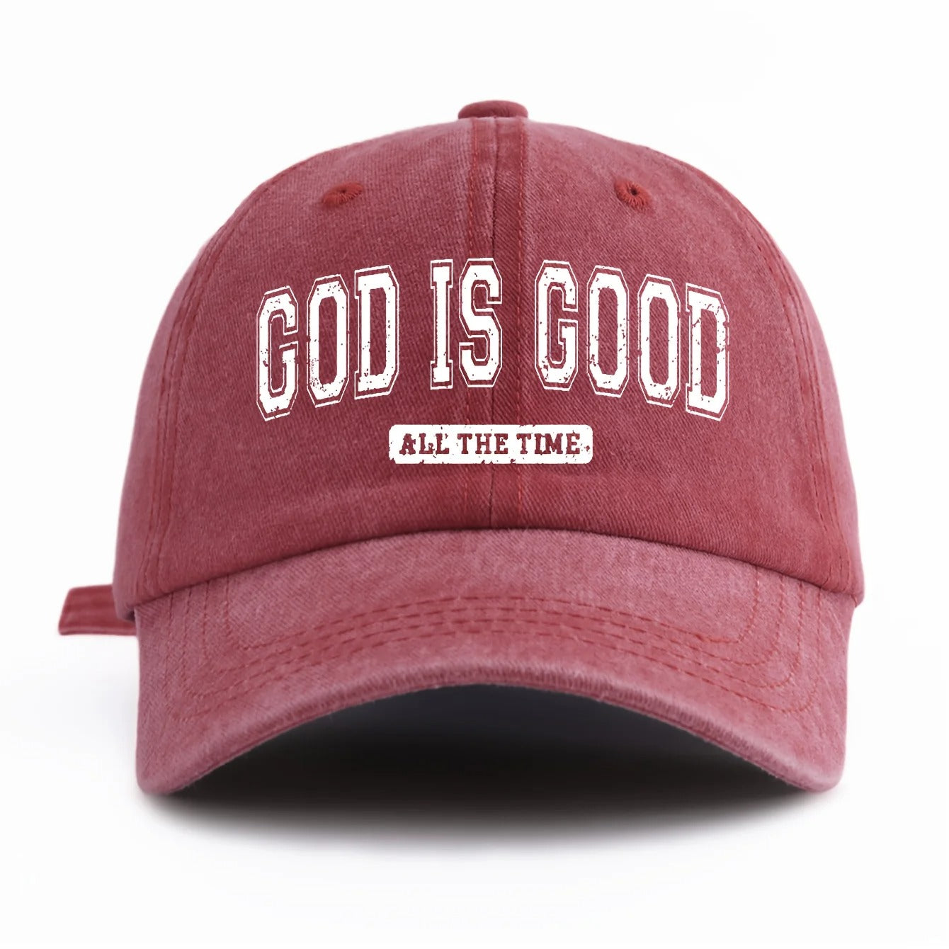 God Is Good Washed Baseball Cap