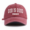 God Is Good Washed Baseball Cap