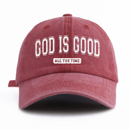 God Is Good Washed Baseball Cap